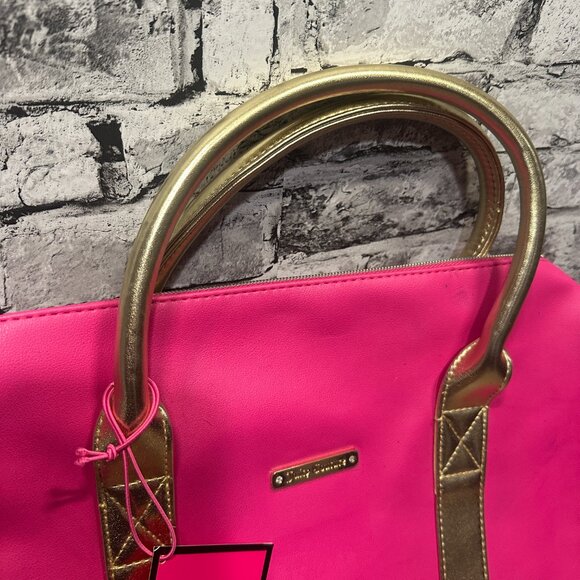 Juicy Couture Mini Duffle Pink & Gold W/Tag (Minor Scuffs) - Picture 4 of 16